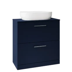 Erin 800mm Floorstanding 2 Drawer Vanity Unit & Countertop