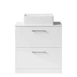 Erin 800mm Floorstanding 2 Drawer Vanity Unit & Countertop