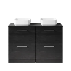 Erin 1200mm Floorstanding 4 Drawer Vanity Unit & Double Countertop