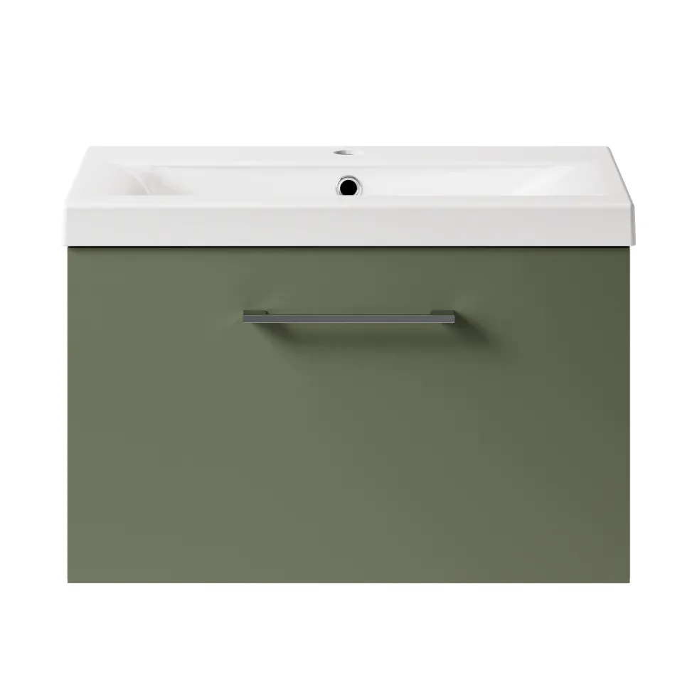 Erin 600mm Wall Mounted 1 Drawer Vanity Unit & Basin