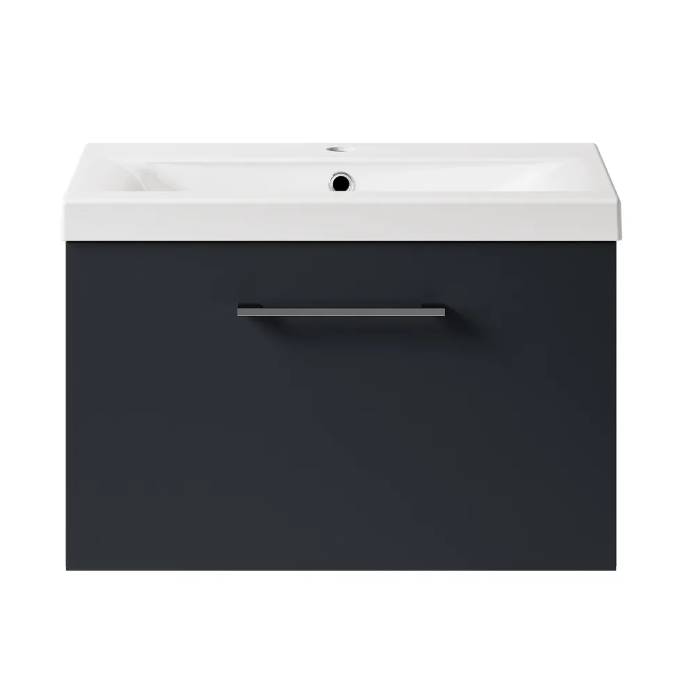 Erin 600mm Wall Mounted 1 Drawer Vanity Unit & Basin