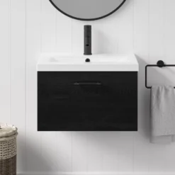 Erin 600mm Wall Mounted 1 Drawer Vanity Unit & Basin