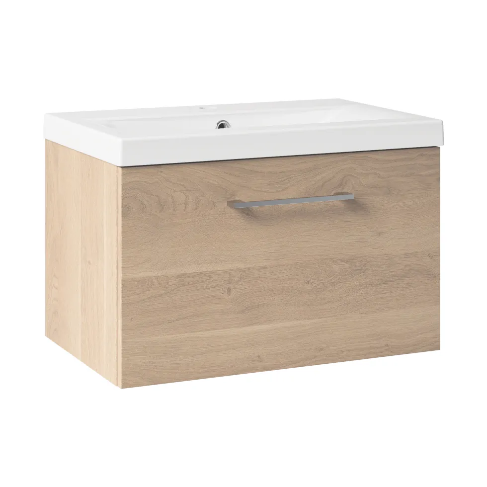 Erin 600mm Wall Mounted 1 Drawer Vanity Unit & Basin