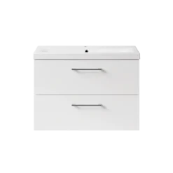 Erin 800mm Wall Mounted 2 Drawer Vanity Unit & Basin