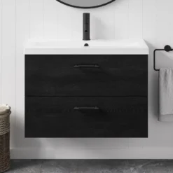 Erin 800mm Wall Mounted 2 Drawer Vanity Unit & Basin