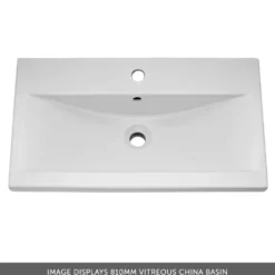 Erin 800mm Wall Mounted 2 Drawer Vanity Unit & Basin