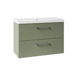 Erin 800mm Wall Mounted 2 Drawer Vanity Unit & Basin