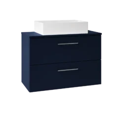 Erin 800mm Wall Mounted 2 Drawer Vanity Unit & Countertop