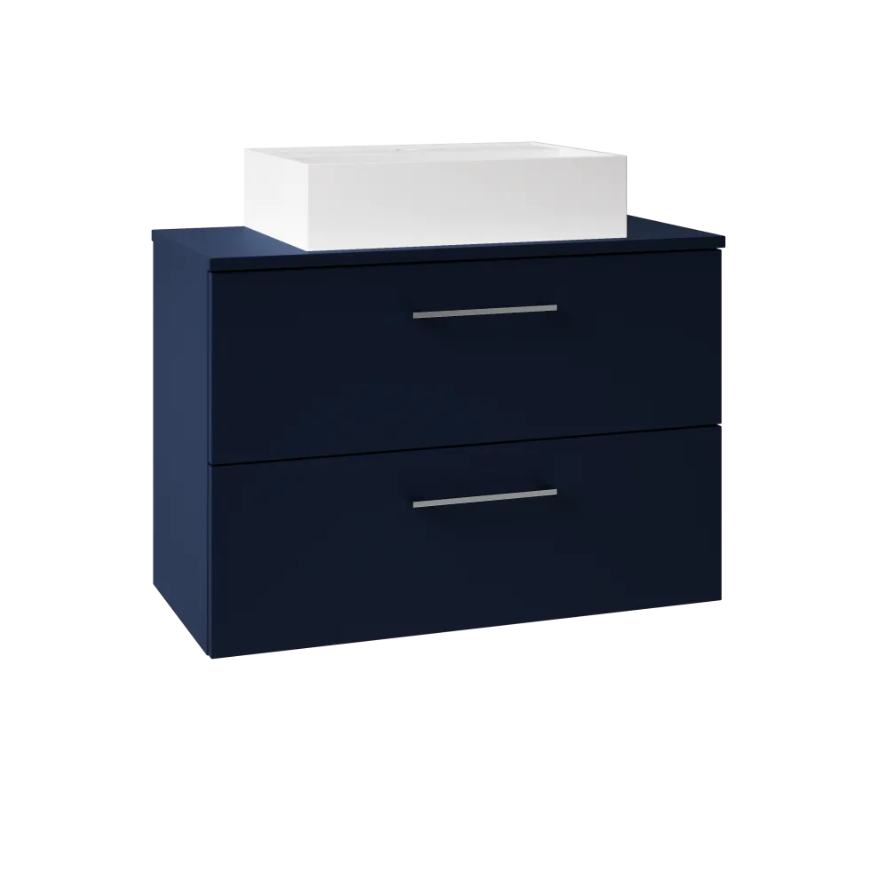 Erin 800mm Wall Mounted 2 Drawer Vanity Unit & Countertop