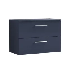 Erin 800mm Wall Mounted 2 Drawer Vanity Unit & Countertop