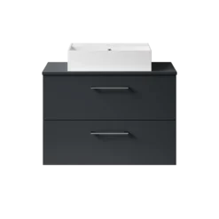 Erin 800mm Wall Mounted 2 Drawer Vanity Unit & Countertop