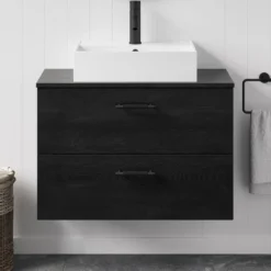 Erin 800mm Wall Mounted 2 Drawer Vanity Unit & Countertop