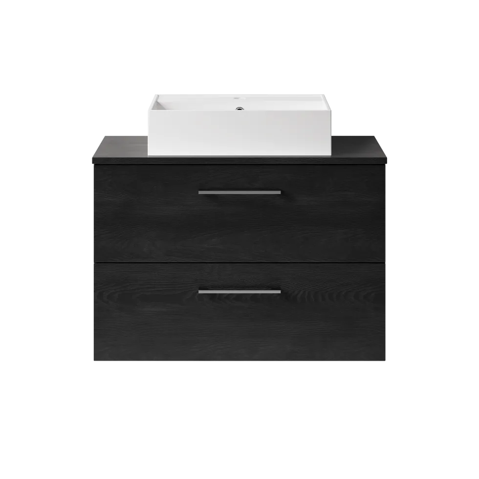 Erin 800mm Wall Mounted 2 Drawer Vanity Unit & Countertop