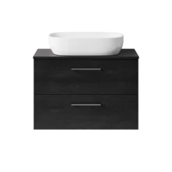 Erin 800mm Wall Mounted 2 Drawer Vanity Unit & Countertop