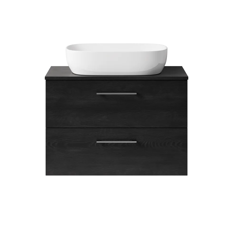 Erin 800mm Wall Mounted 2 Drawer Vanity Unit & Countertop