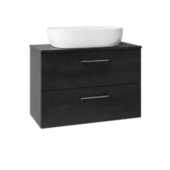 Erin 800mm Wall Mounted 2 Drawer Vanity Unit & Countertop
