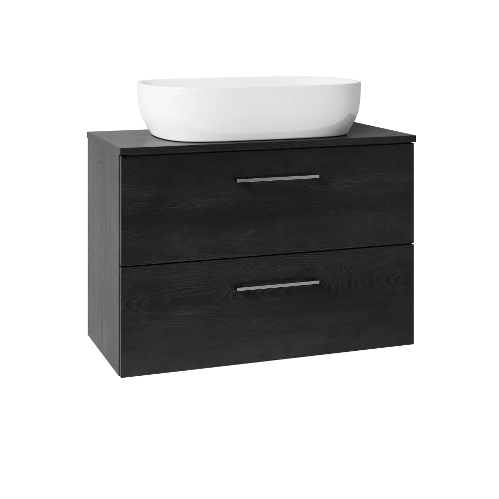 Erin 800mm Wall Mounted 2 Drawer Vanity Unit & Countertop