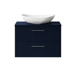 Erin 800mm Wall Mounted 2 Drawer Vanity Unit & Countertop