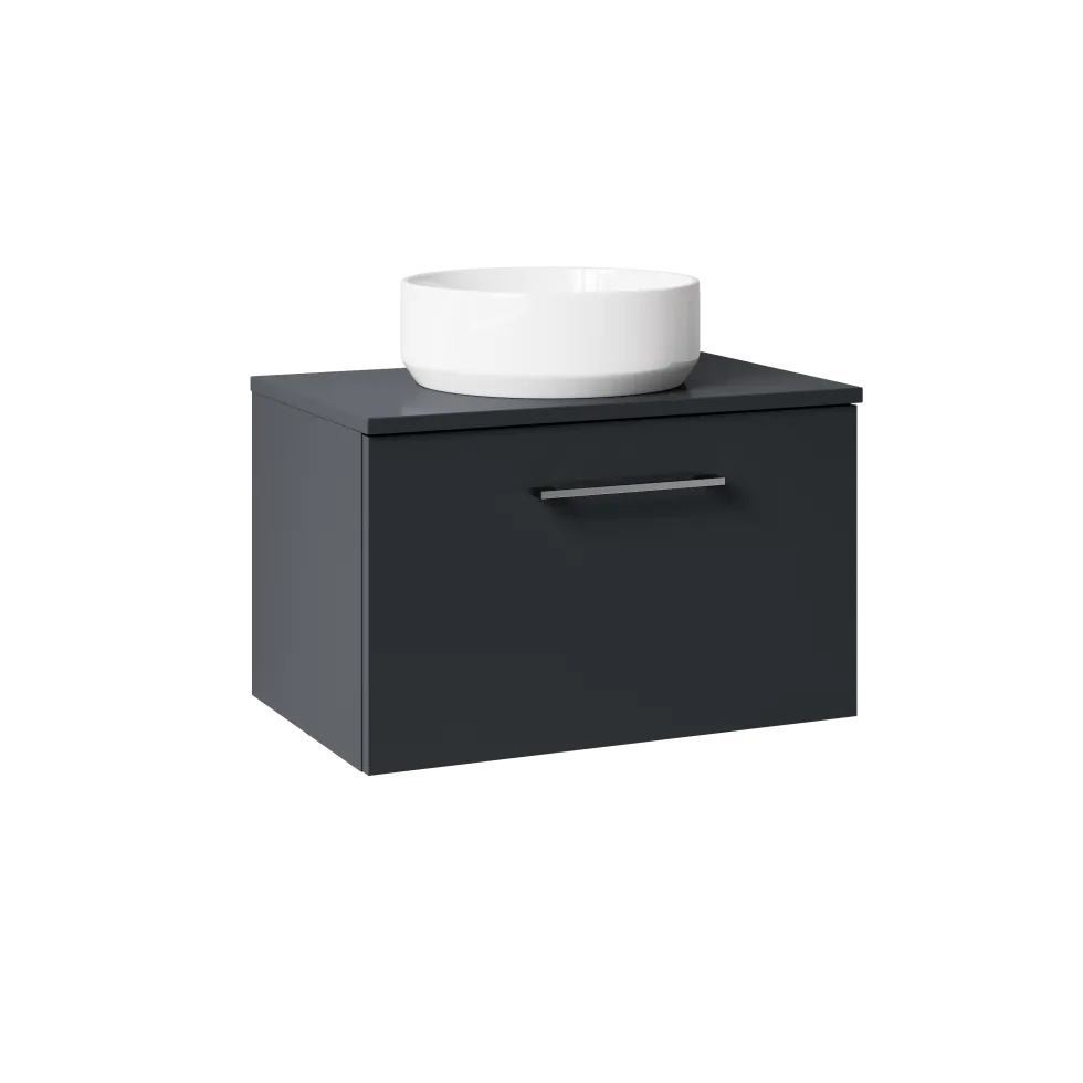 Erin 600mm Wall Mounted 1 Drawer Vanity Unit & Countertop