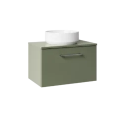 Erin 600mm Wall Mounted 1 Drawer Vanity Unit & Countertop