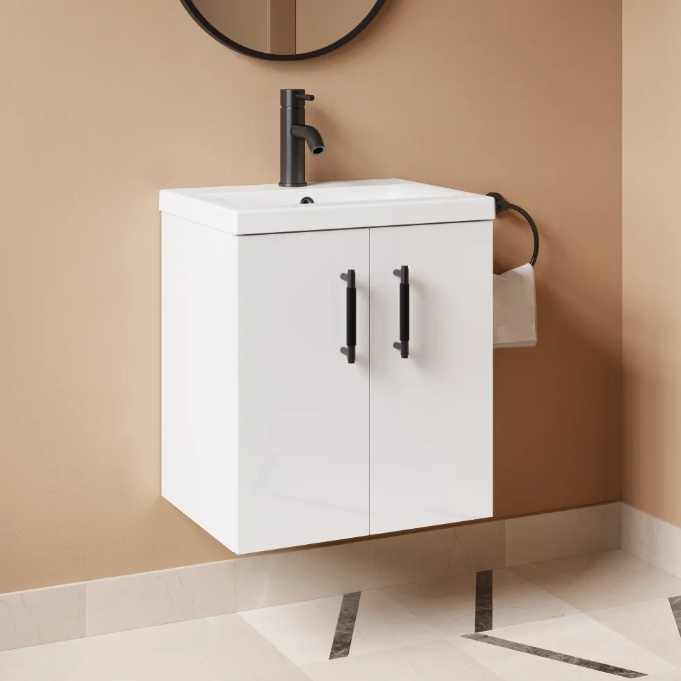 Erin 500mm Wall Mounted Vanity Unit & Basin