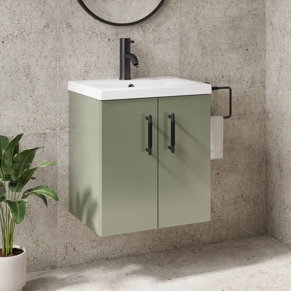 Erin 500mm Wall Mounted Vanity Unit & Basin