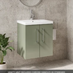 Erin 500mm Wall Mounted Vanity Unit & Basin