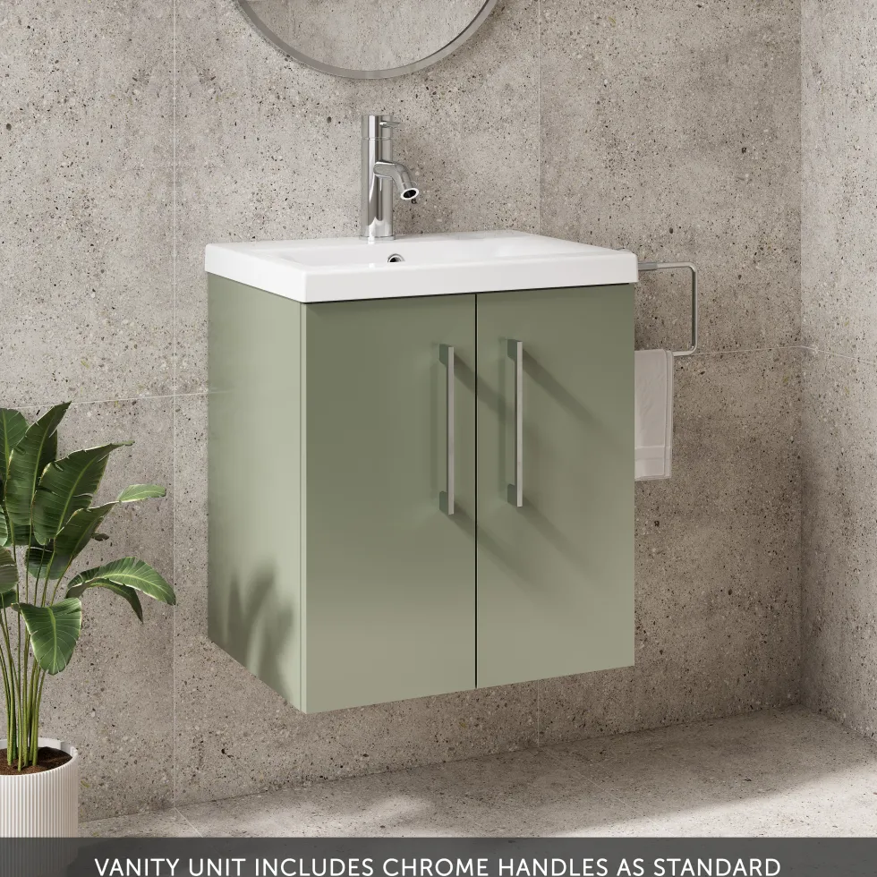 Erin 500mm Wall Mounted Vanity Unit & Basin