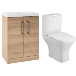 Erin Rimless Toilet & Vanity Unit Bathroom Set