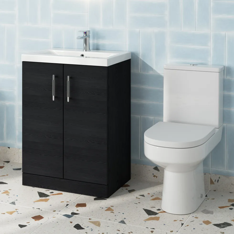 Erin Rimless Toilet & Vanity Unit Bathroom Suite