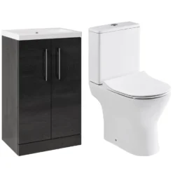 Erin Rimless Toilet & Vanity Unit Bathroom Suite Set