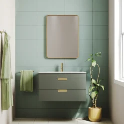 Finn LED Illuminated Framed Mirror with Demister Pad & Colour Change Lights - 600 x 800mm