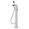 Flova Cascade Floor Standing Waterfall Bath Shower Mixer with Handset Kit
