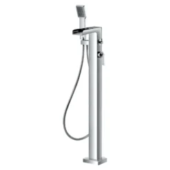 Flova Cascade Floor Standing Waterfall Bath Shower Mixer with Handset Kit