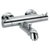 Flova Levo Exposed Thermostatic Wall Mounted Bath Shower Mixer