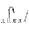 Flova Levo 5 Hole Deck Mounted Bath Shower Mixer with Pull Out Handset