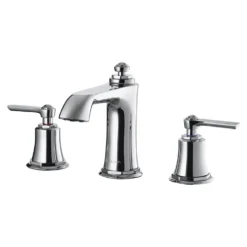 Flova Liberty 3 Hole Basin Mixer with Clicker Waste - Chrome