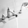 Flova Liberty 4 Hole Deck Mounted Bath Shower Mixer with Pull Out Handset - Chrome