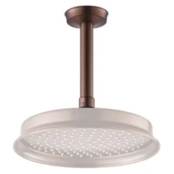 Flova Liberty 225mm Ceiling Mounted Rainshower Head & Arm - Oil Rubbed Bronze