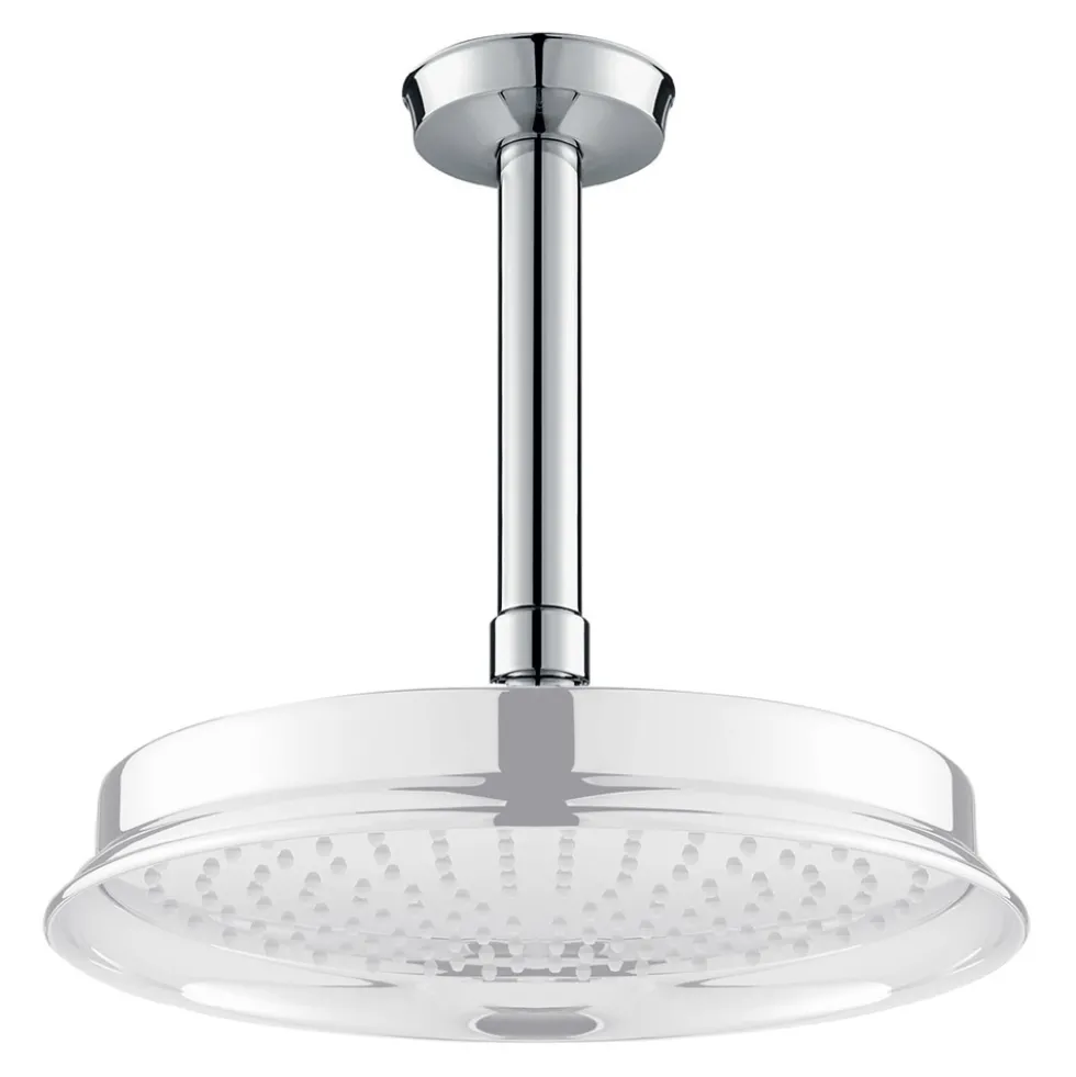 Flova Liberty 120mm Ceiling Mounted Shower Arm - Chrome