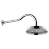 Flova Liberty 225mm Wall Mounted Rainshower Head & Arm - Chrome