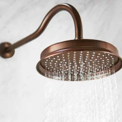 Flova Liberty 225mm Wall Mounted Rainshower Head & Arm - Oil Rubbed Bronze