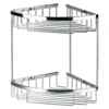 Flova Solid Brass Double Corner Basket