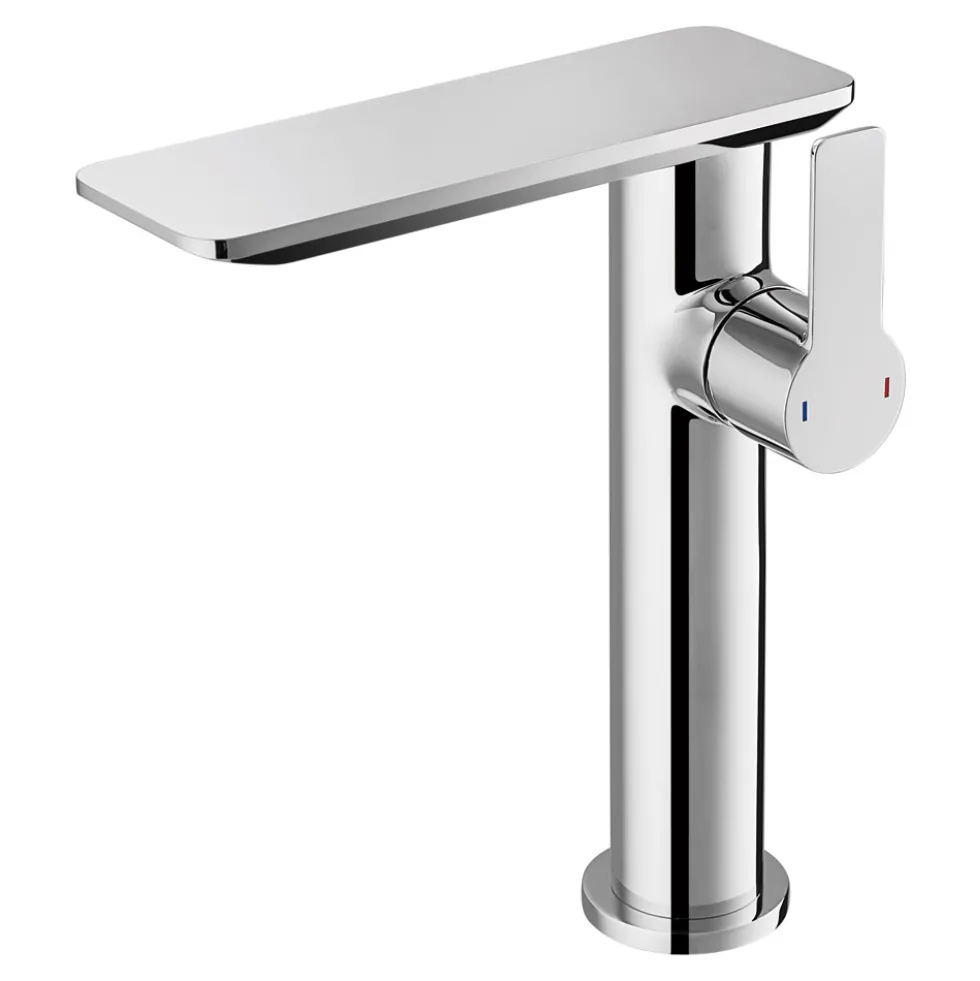 Flova Spring Tall Mono Basin Mixer with Clicker Waste