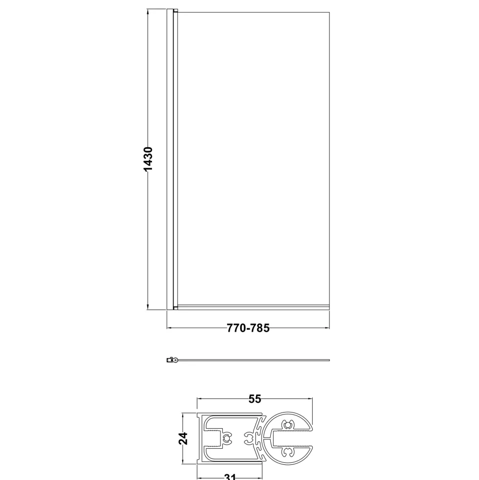Freddie Brushed Brass Reinforced Shower Bath Suite with Rimless Toilet