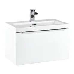 Freddie Matt Black Reinforced Shower Bath Suite with Rimless Toilet