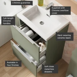 Freddie 500mm Floorstanding Vanity Unit & Basin