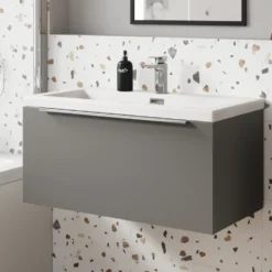 Freddie 800mm Wall Hung Vanity Unit & Basin