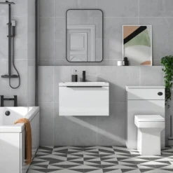 Freddie 600mm Wall Hung Vanity Unit & Basin