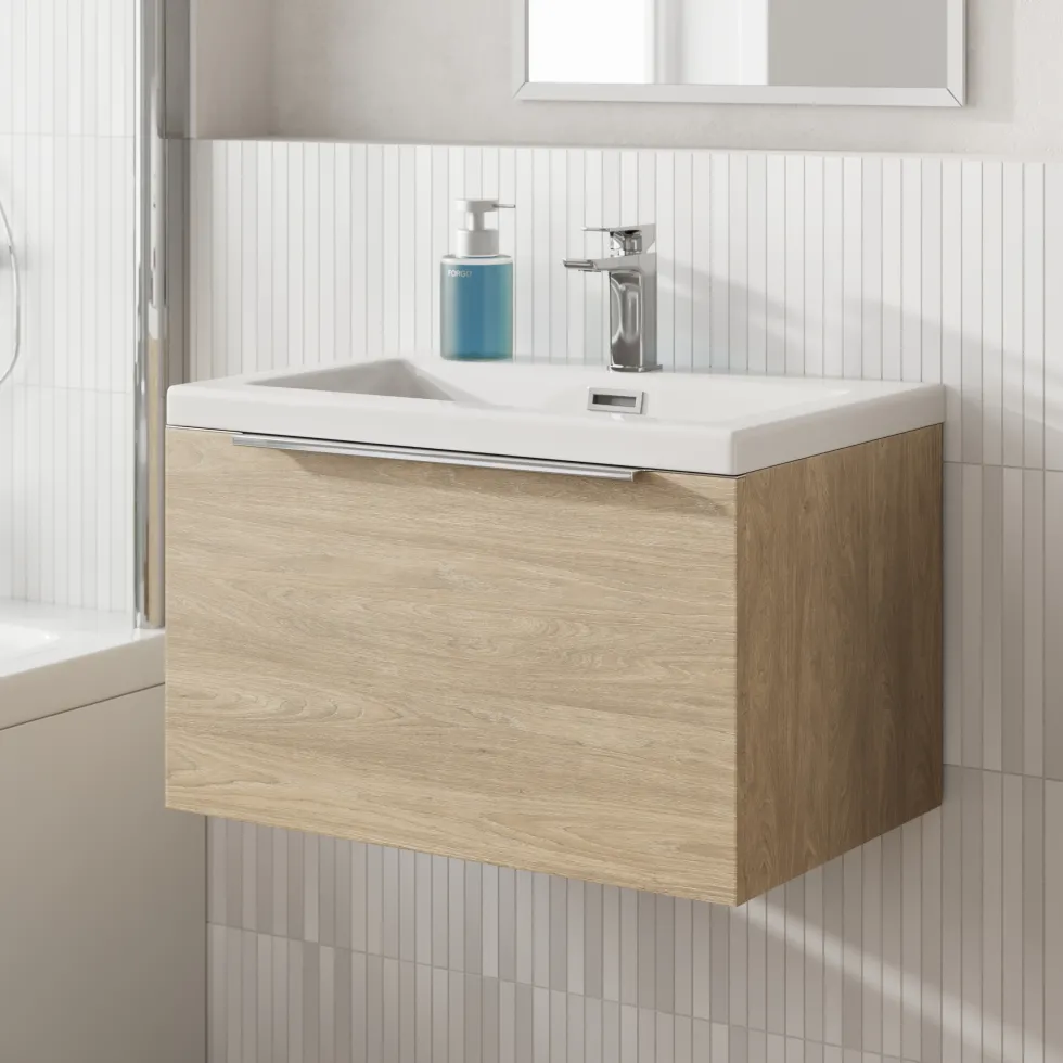 Freddie 600mm Wall Hung Vanity Unit & Basin
